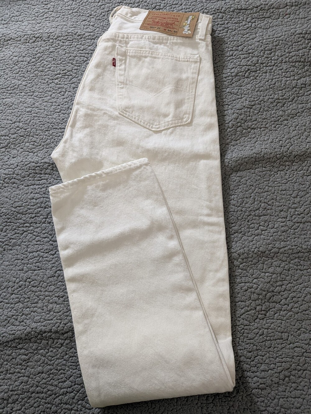 Levi’s 501 x Denim Tears White Jeans W34 L34 NWOT